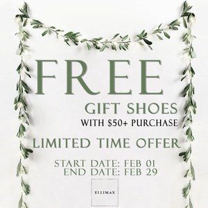 โจ๐ ENDED FREE Gift Shoes with $50+ Purchase ๐โจ